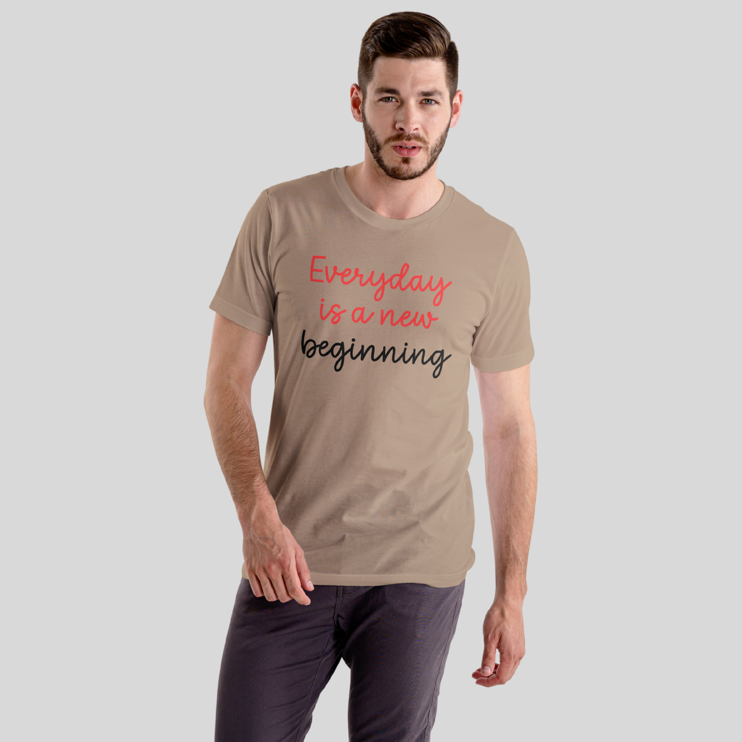 Everyday is a new beginning  - Unisex Pure Cotton T-Shirt