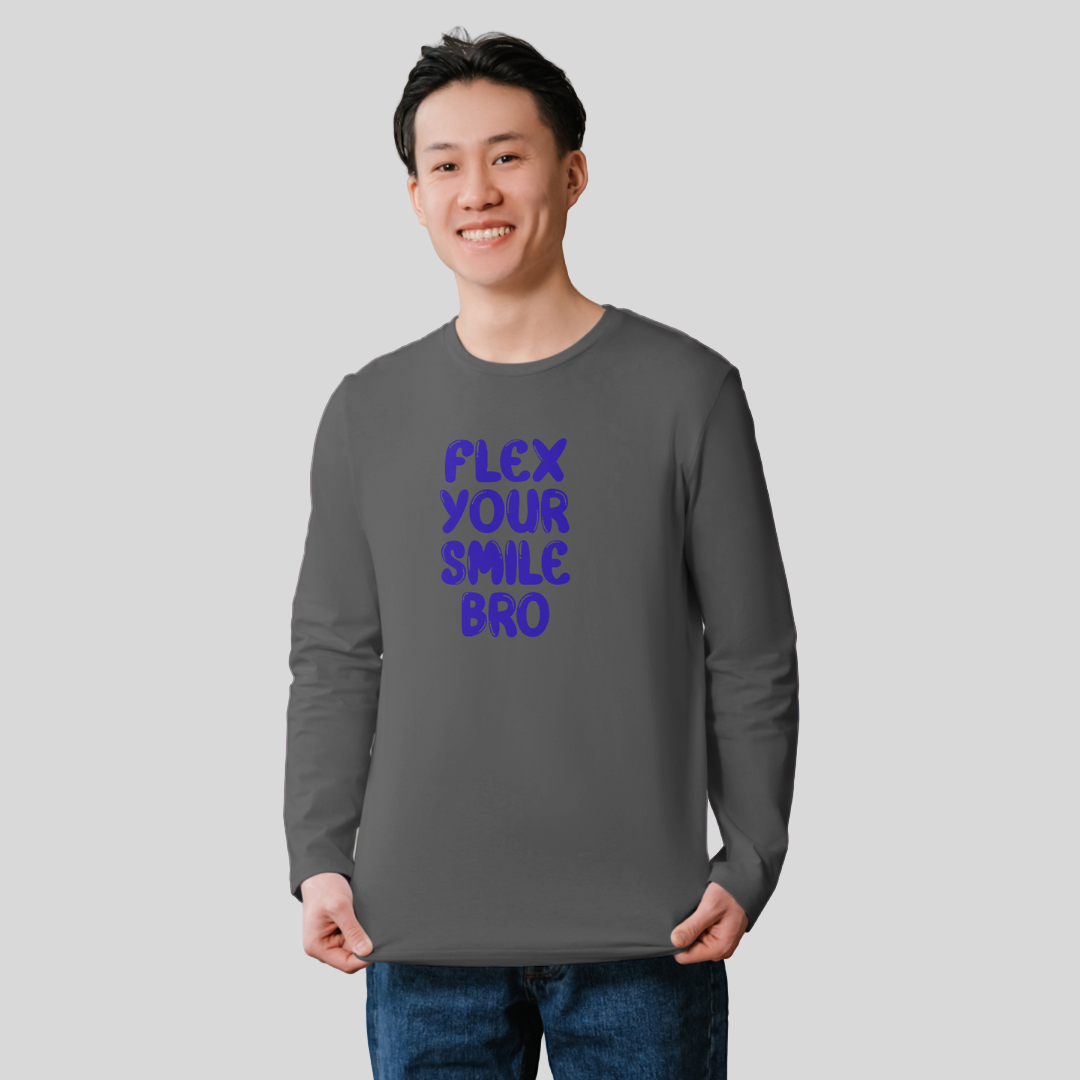 ‘Flex Your Smile Bro’ | The Boyz | Long-Sleeves T-Shirt