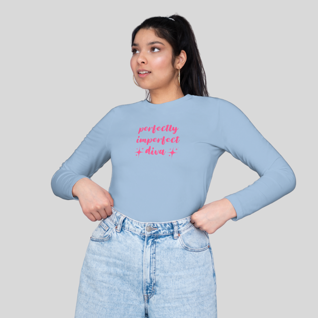 ‘Perfectly Imperfect Diva’ | Queen | Long-Sleeves T-Shirt