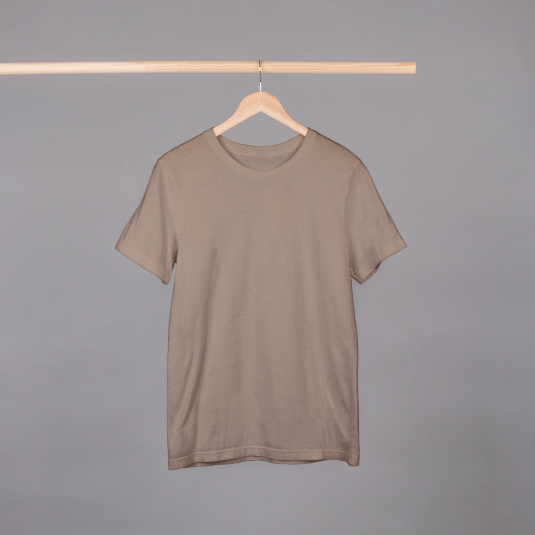 'Plain wear' | Unisex Half-sleeves T-Shirt