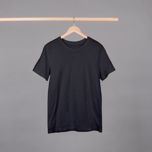 'Plain wear' | Unisex Half-sleeves T-Shirt