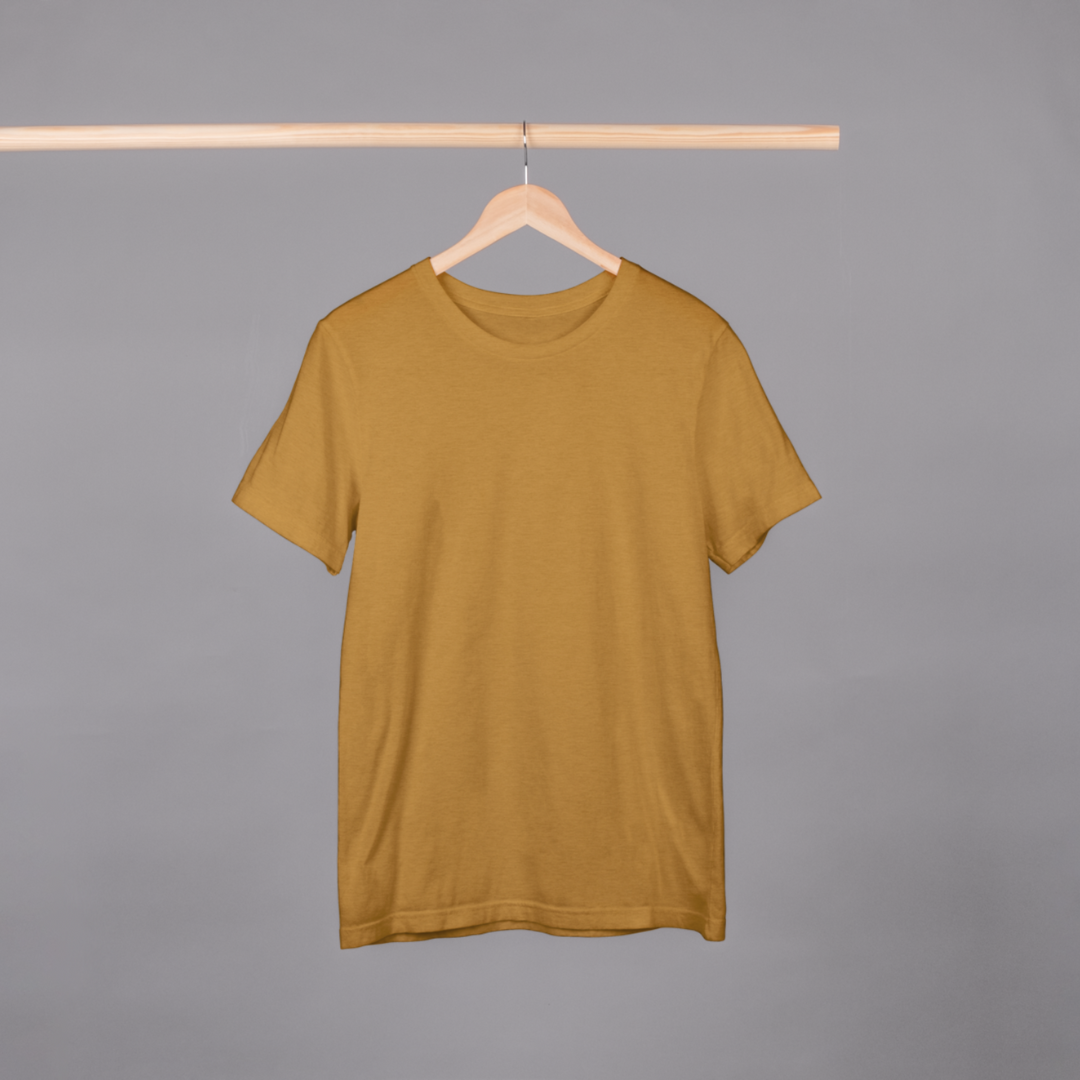 'Plain wear' | Unisex Half-sleeves T-Shirt
