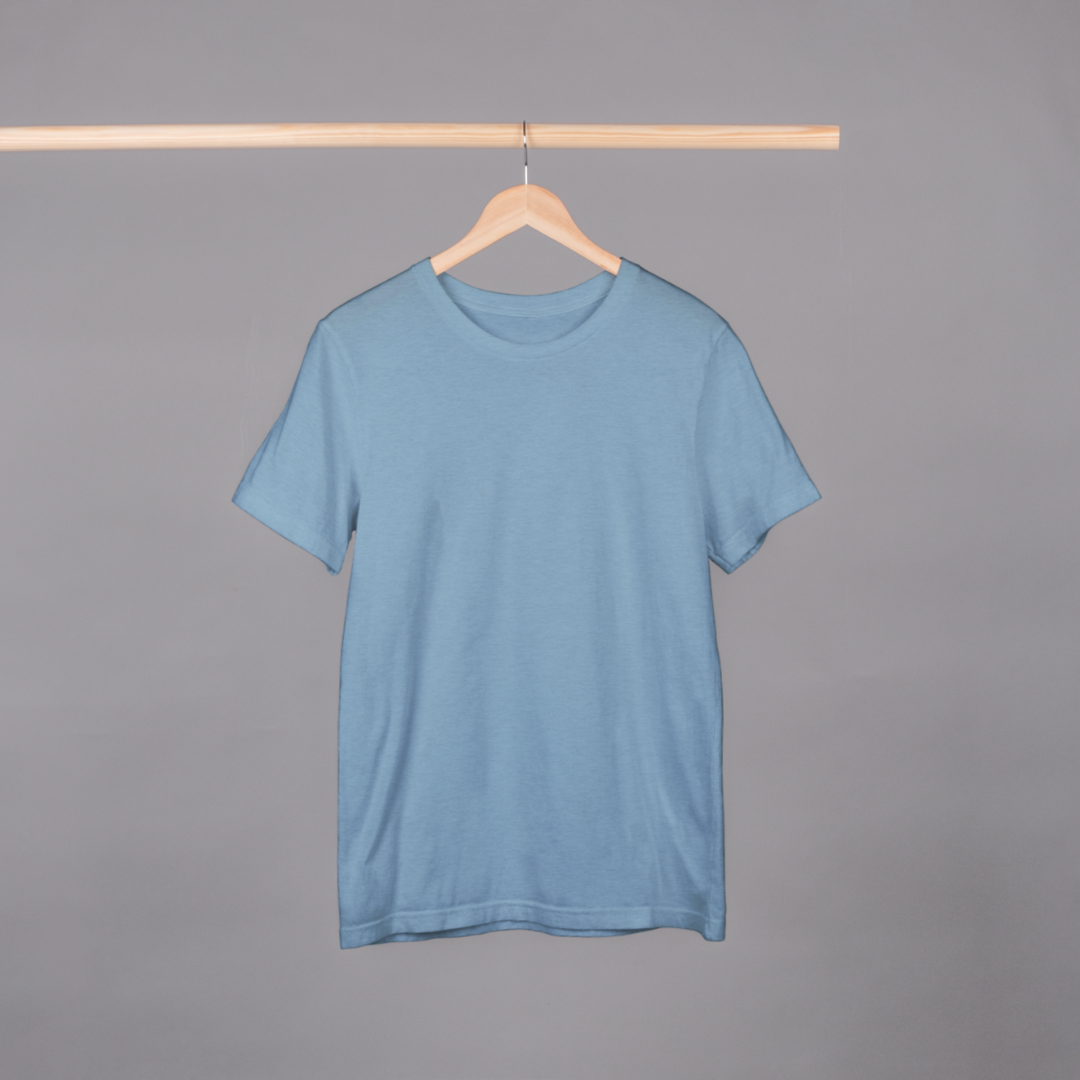 'Plain wear' | Unisex Half-sleeves T-Shirt