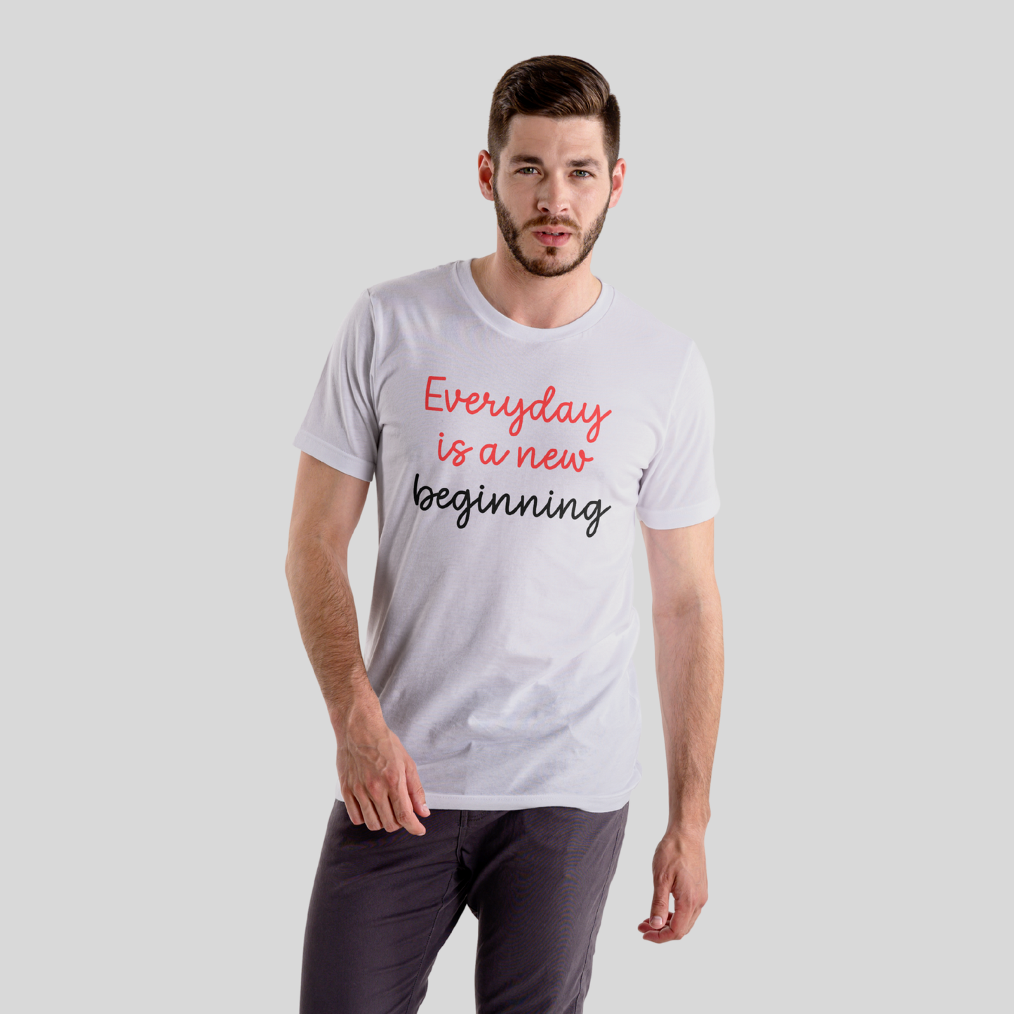 Everyday is a new beginning  - Unisex Pure Cotton T-Shirt
